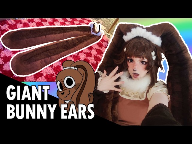 How to make GIANT BUNNY EARS for Cosplay/Therian - [Cocoa DANDY'S WORLD]