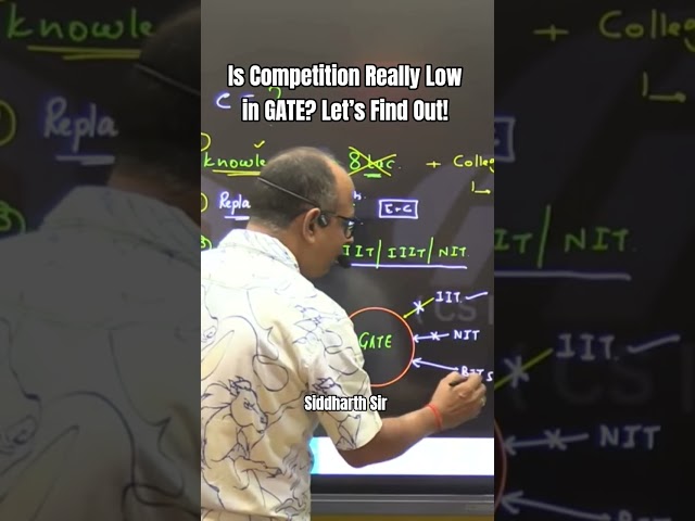 Is Competition Really Low in GATE? Let’s Find Out! #gate #cse #igatebhilai