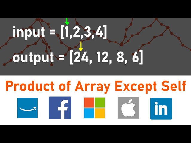Apple Coding Interview Question - Product Of Array Except Self
