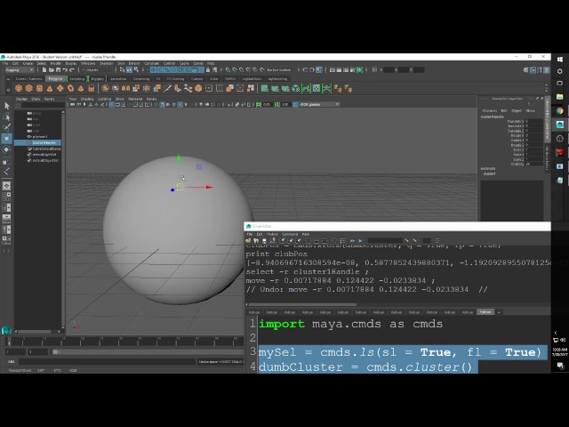 Maya Python Joint Cluster Tool