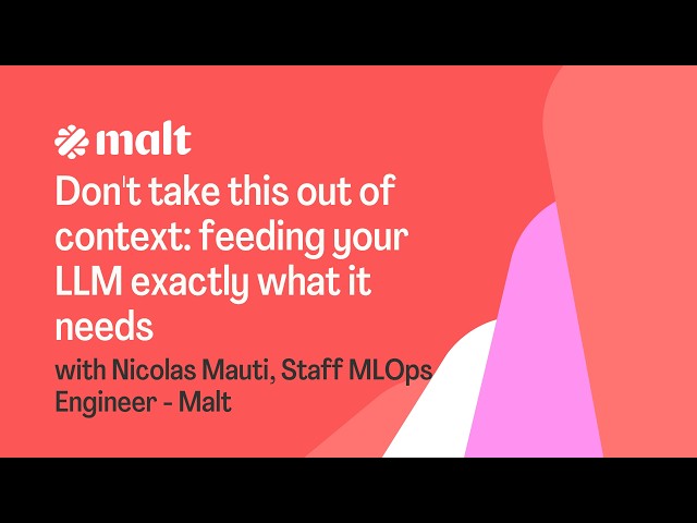 Don't take this out of context feeding your LLM exactly what it needs (AI Malt Academy)