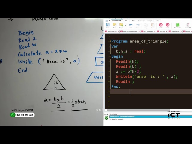 🔴 LIVE | Grade 10 & 11 ICT | Pascal Programming Complete Lesson | Sinhala | O/L ICT Revision 01