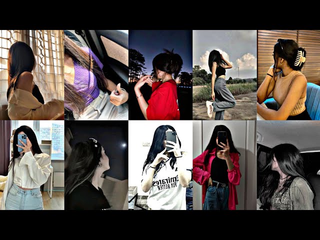 Stylish Girls Hidden face dpz🤩| Girls Mirror selfie poses 💅🏻| Cute Hide face photos for girls🎀