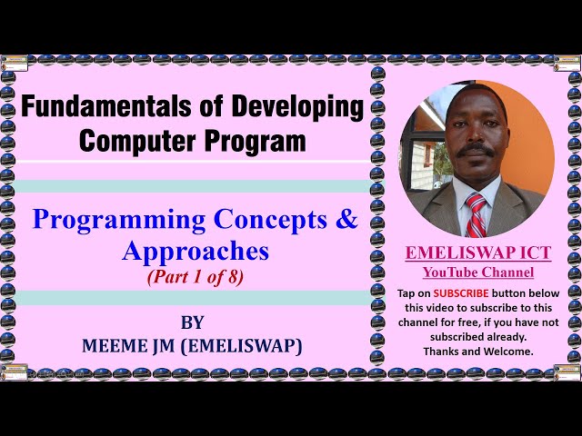 Programming Concepts and Approaches