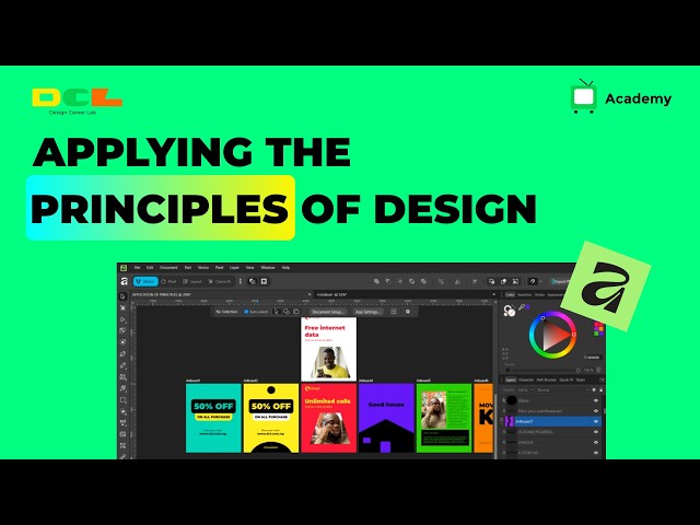 Applying The Principles of Design for Beginners with Affinity Design || Eventriga Academy