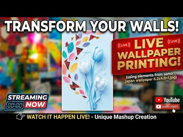 🔴 LIVE: High-Quality Wallpaper Printing & Custom Designing