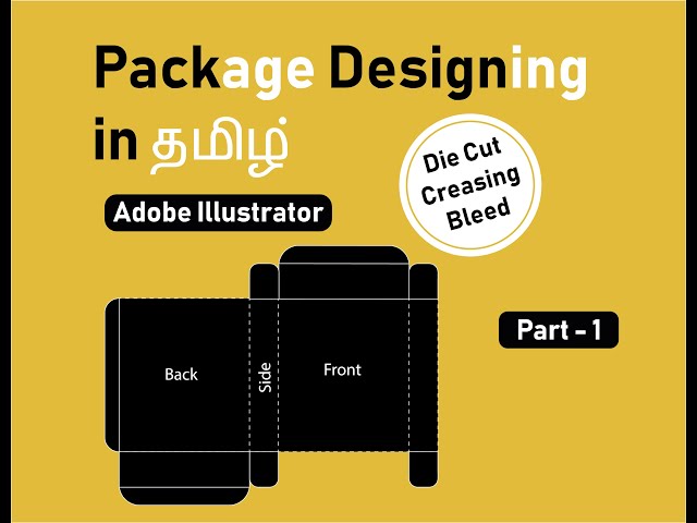 Package Designing Layout Part -1 Using Adobe Illustrator in Tamil