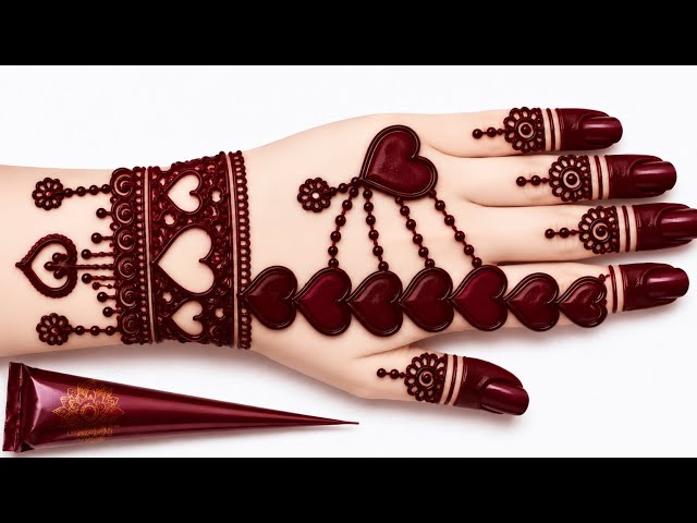 Beautiful easy unique style mehndi design for back hand | mehandi ka design | mehandi designs 2026