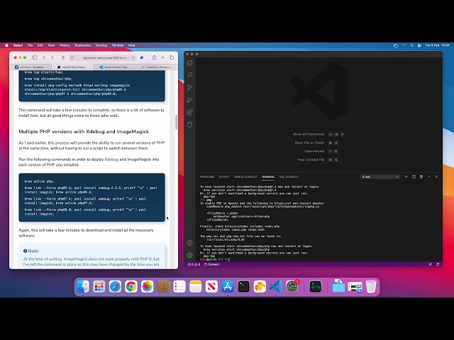 Run PHP 8.0, 7.4 and 5.6 simultaneously in a macOS development environment