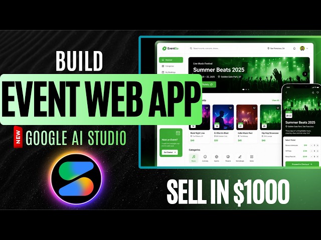 I Built a $1000 Event Booking Web App Using New Google AI Studio (Full Tutorial)