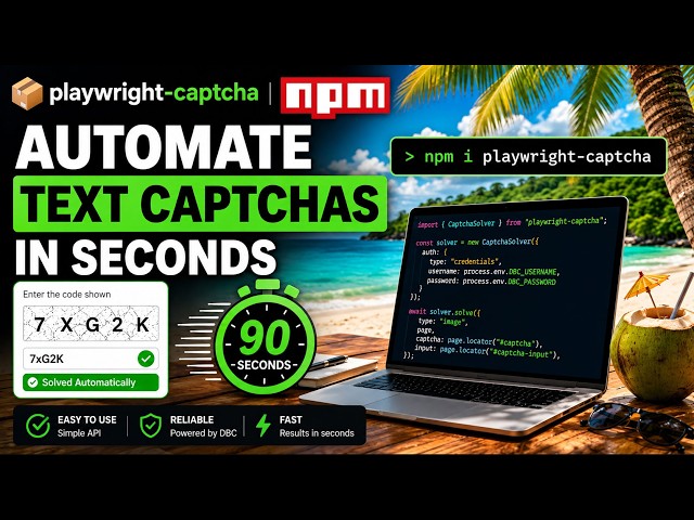 How to Automate Image CAPTCHAs in Playwright and Node.js in seconds