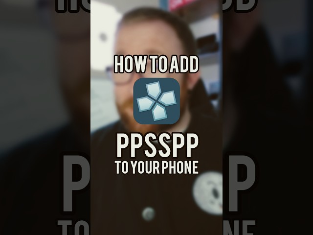 Quick tutorial on how to add PPSSPP to your Android or IOS Phone! 🎮😎 #shorts #gaming