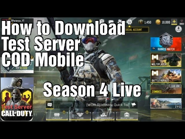 How to Download/Install COD Mobile Test Server (Free testing) - Season 4 Live
