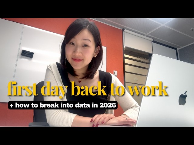 first day back at work as a data scientist in sydney + how to break into data science in 2026