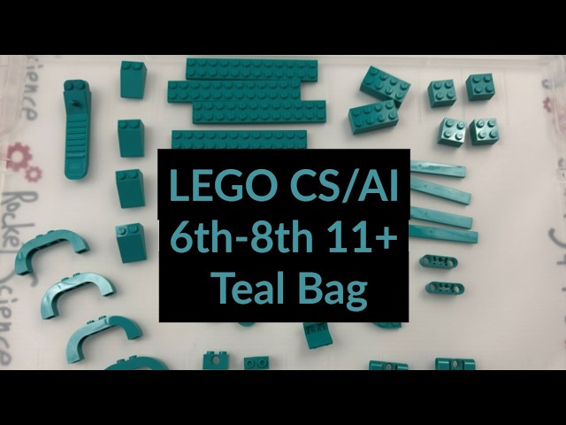 LEGO Education Teal bag and elements NEW CS/AI set #45522 for 11+ (6th-8th)