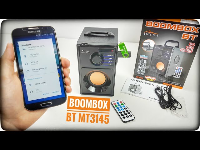 Media-Tech Boombox BT MT3145 Unboxing