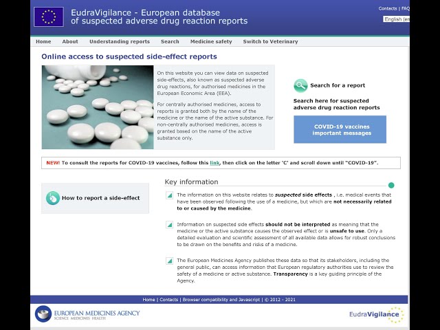 Accessing the COVID-19 EUDRAVIGILANCE Vaccine Reaction reports with Python's Pandas (BASIC)