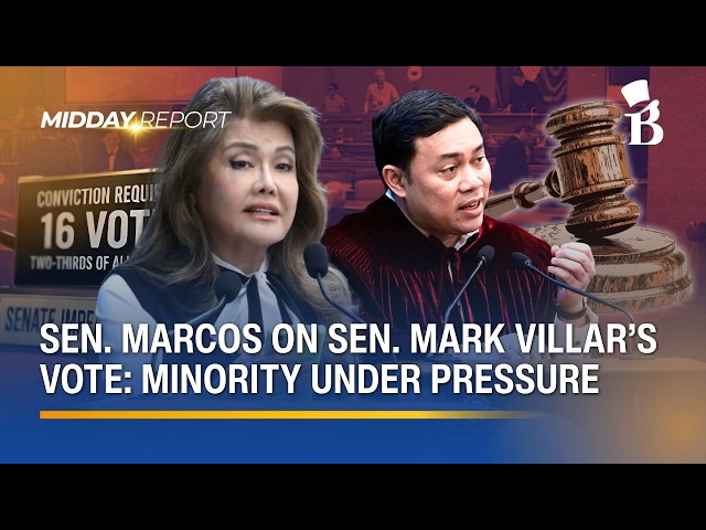 Mark Villar breaks from minority in VP Duterte impeachment vote; Imee Marcos cites pressure on bloc