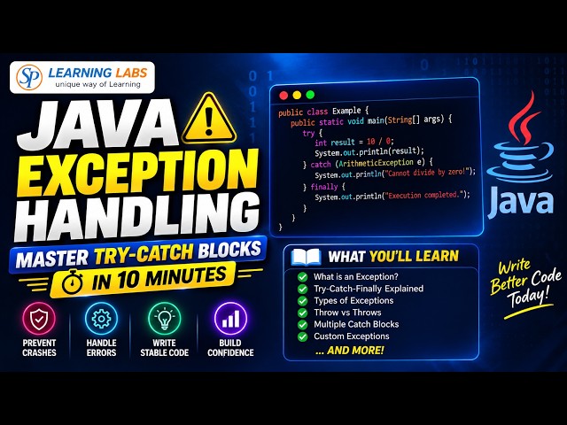 Stop Errors Now: A Complete Guide to Java Try-Catch