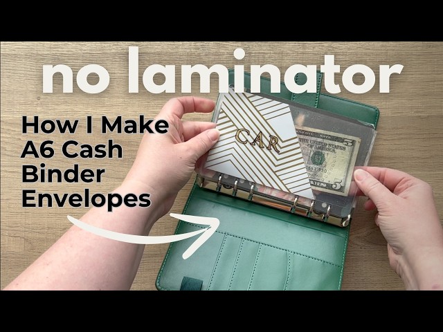 Budget Friendly DIY Cash Envelopes WITHOUT A LAMINATOR!