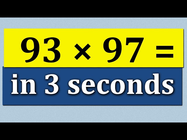 Secret Math Tricks That Make You Faster Than a Calculator! - Mental Math