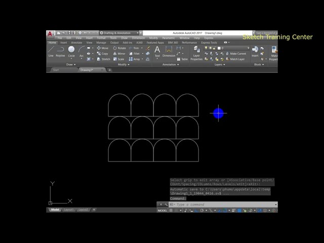 AutoCAD Rectgular Array Spacing Command#autocad#autocad2d#youtube