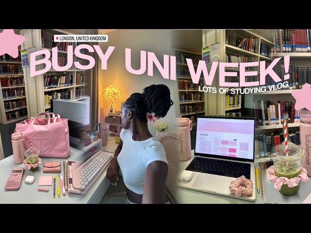 study maxing 🍵 busy uni study vlog, productive study tips, study motivation at college 2026