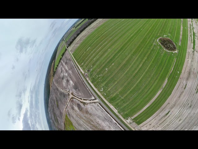 New DJI Mini 4 Pro Drone Asteroid Quickshot Feature on JD Tractor #dji #drone