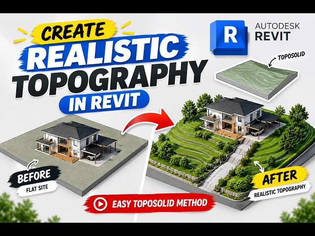 How to Create Topography in Revit | Step-by-Step Toposolid Tutorial