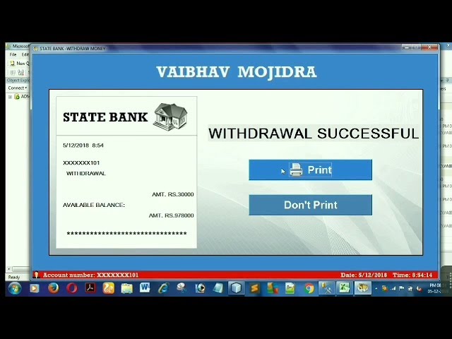 ATM Application/Software Using Java