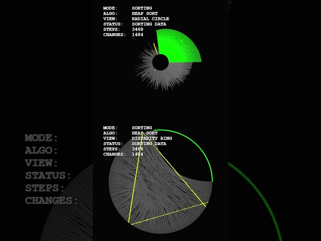 Watch HeapSort Organize a Circular Universe #algorithm #simulation #coding #soundeffects