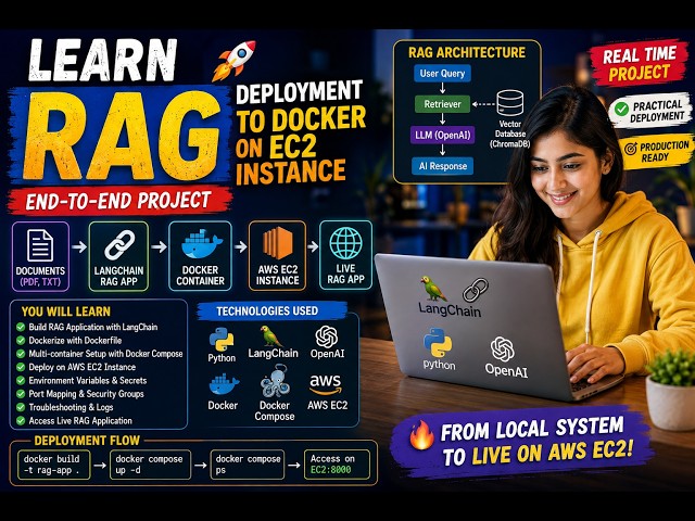 Deploy LangChain RAG on AWS EC2 with Docker & Docker Compose | Complete Production Deployment 2026