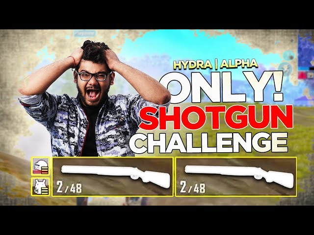 ONLY SHOTGUN CHALLENGE + CHICKEN DINNER! 😱😍 || H¥DRA | ALPHA PUBG MOBILE FUNNY HIGHLIGHT! 😎