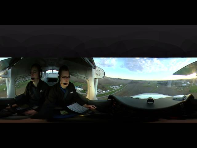 360 degree video landing at Urbana Grimes Field KI74