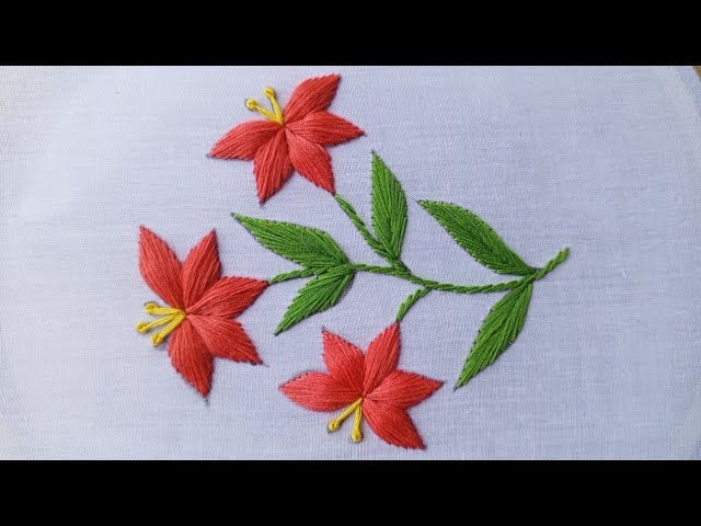 New Flower Embroidery Design🌺 | Simple And Beautiful Hand Embroidery Designs ||
