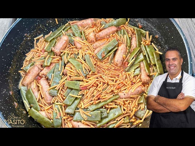 Fideos a la cazuela con chorizo criollo
