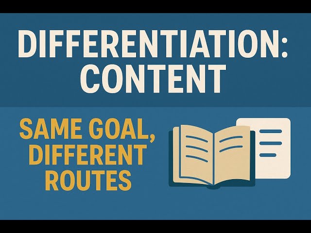 Differentiating Instruction | What of Learning