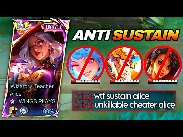 GOODBYE, SUSTAIN META!! 😈 ALICE MELTS EVERY TANKY HERO WITH THIS BUILD | MLBB 2026