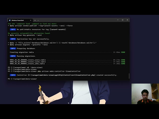 Tutorial Membuat Input Output Tampilan Data Siswa di laravel (Mudah untuk Pemula)
