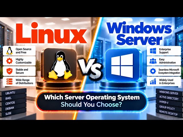 Linux vs Windows Server | Which Server Operating System Should You Choose? | Uplatz