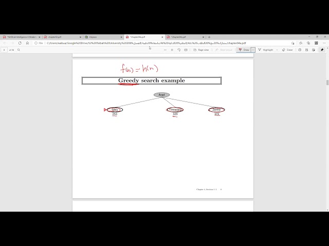 Informed Search Algorithm (greedy & A star)