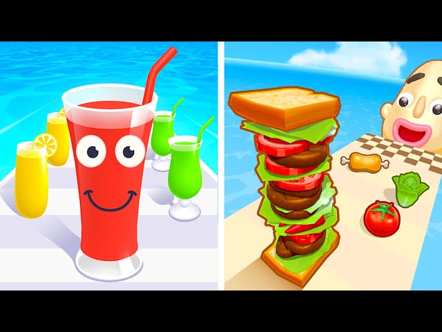 Juice Run vs Sandwich Runner💘💝💖Walkthrough Max Gameplay EG1144
