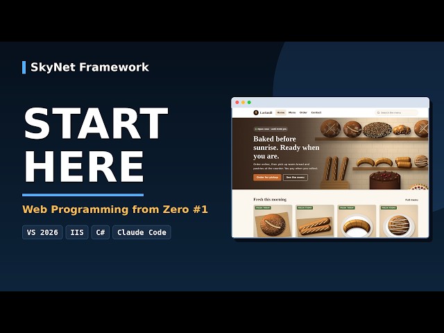 Beginner AI Web Coding #1 – Start Here: Your Roadmap (ASP.NET Core, C#, Visual Studio, IIS)