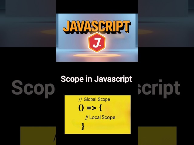 Day 10 | JavaScript Scope Explained in 1 Minute! | #shorts #javascript#js#short#viral#frontend