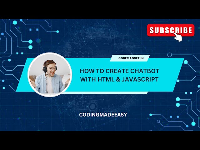 Chatbot with HTML CSS & JavaScript | How to create chatbot | Javascript tutorial #coding #javascript