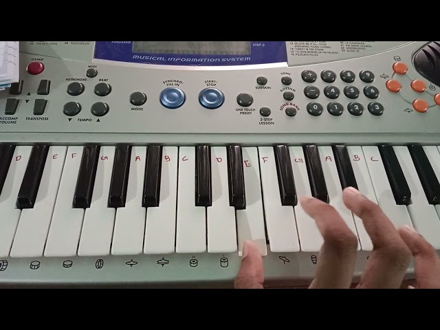 Nanniyode njan song piano tutorial