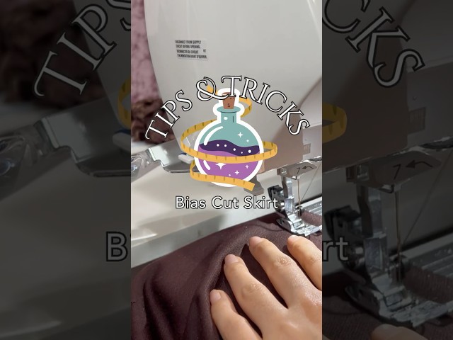 Tips & Tricks: Sewing a Bias Cut Skirt