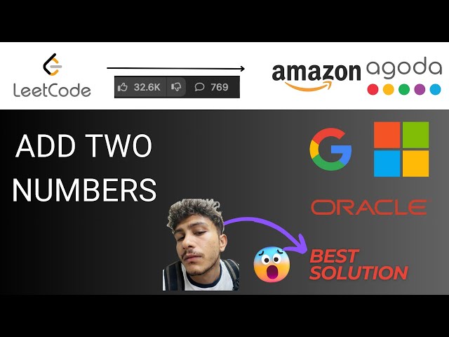 LeetCode problem - Add Two Numbers - explained in Java