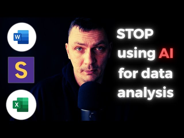 Don't use AI to analyse your data - use these free tools instead