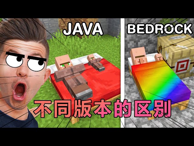 我的世界：老哥测评JAVA版和基岩版的特性传言 #我的世界#minecraft